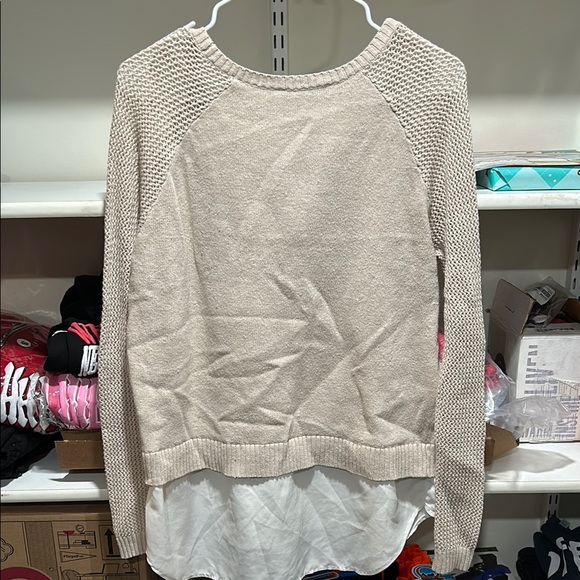 DKNY Beige Layered Sweater for Women - Picture 3 of 3